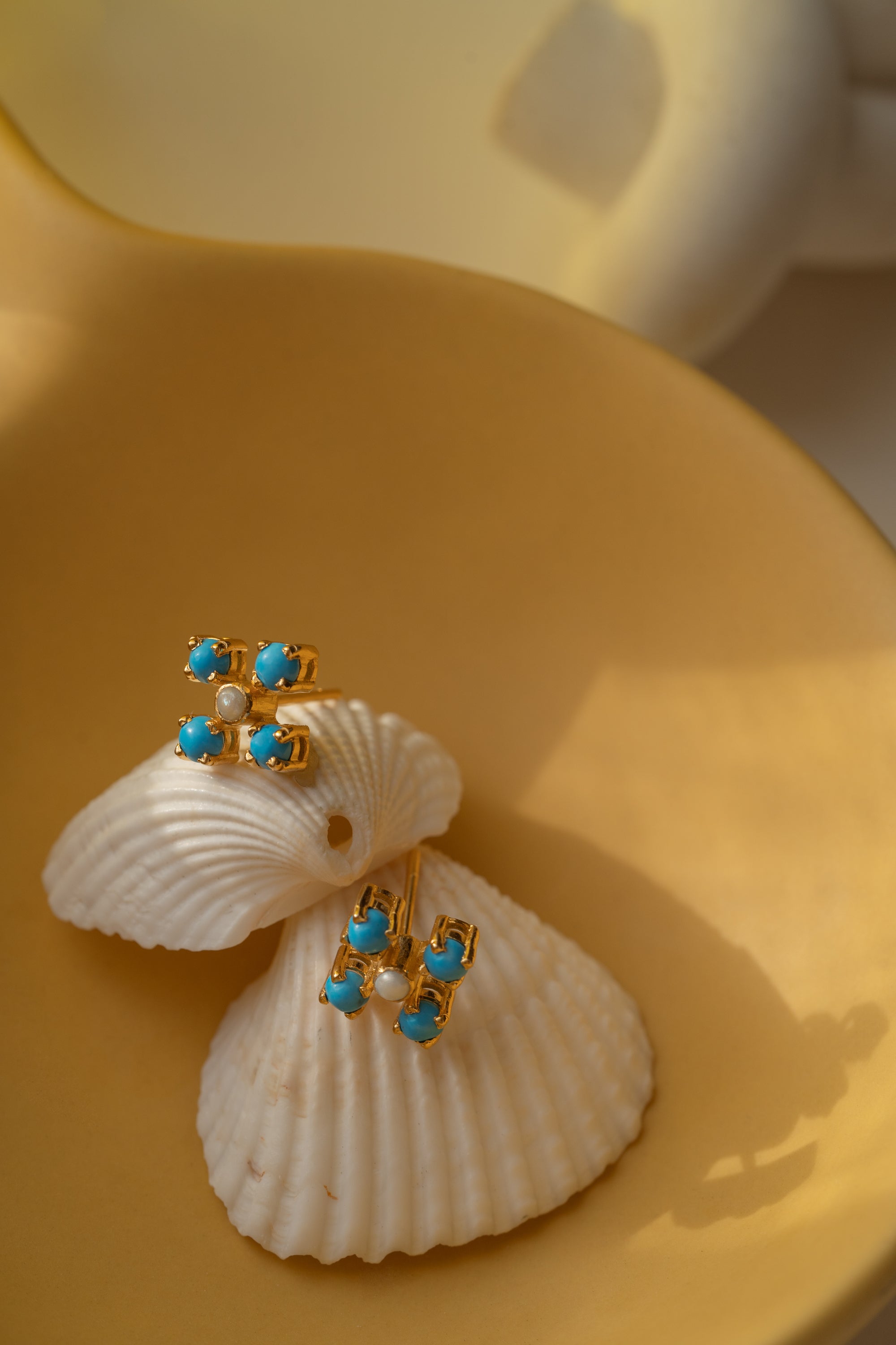 Aphrodite Seashell Earrings – Rahya Jewelry Design